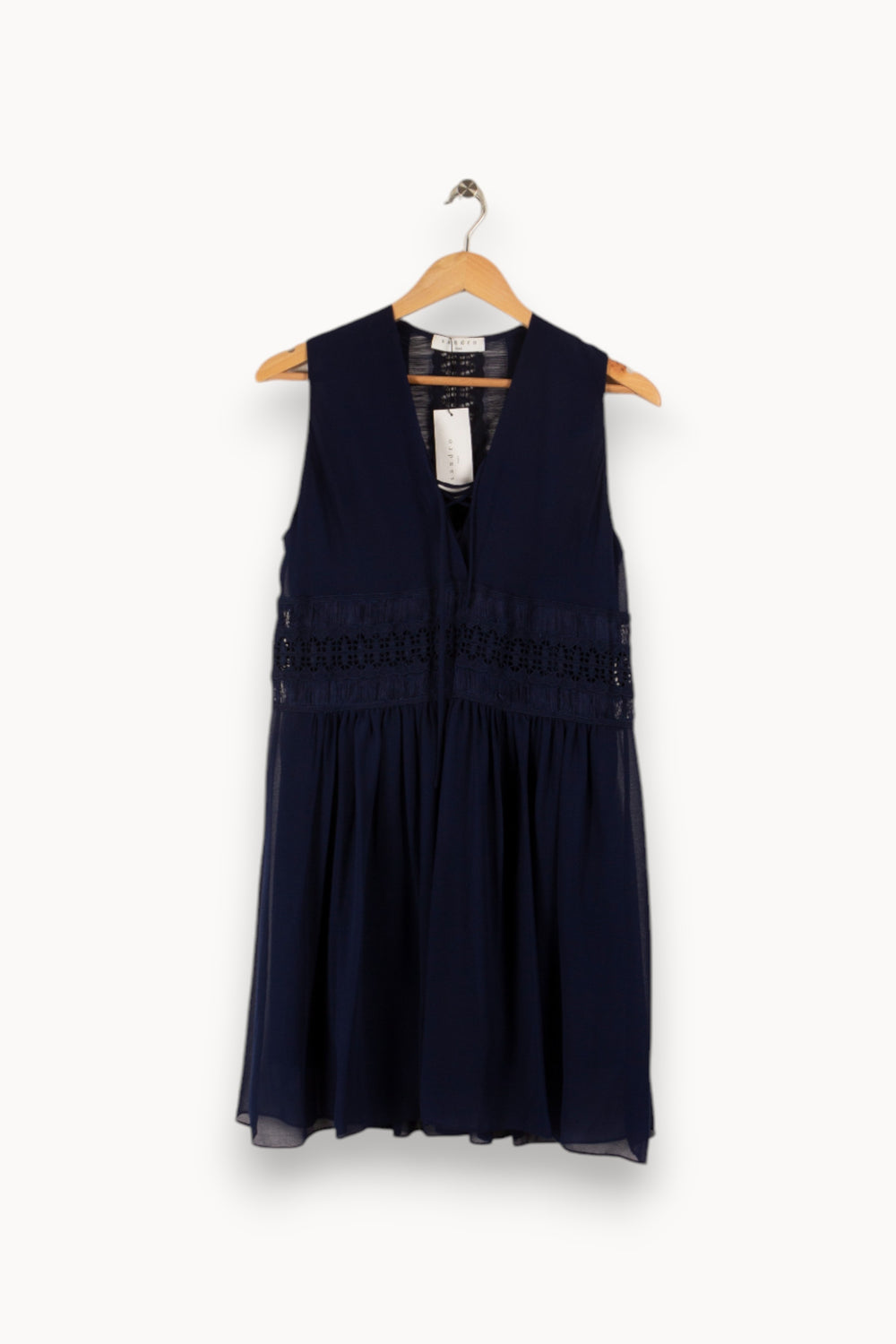 Robe bleue foncée - Taille S/36 de la marque Sandro | PARAD29496 - Vendu par Paradigme - Image 1