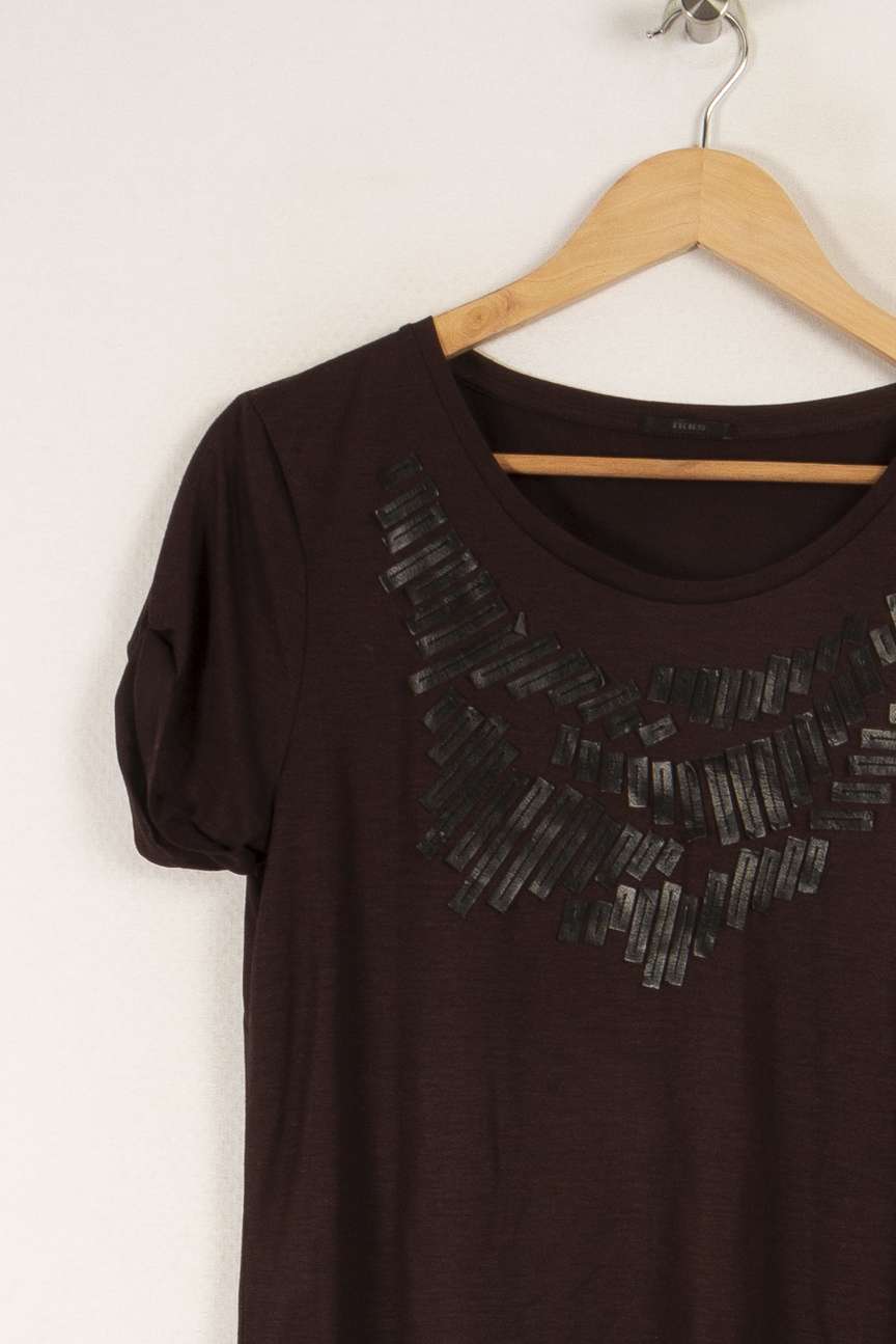 T-shirt Bordeaux - Taille S/36