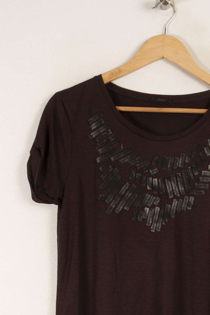 T-shirt Bordeaux - Taille S/36