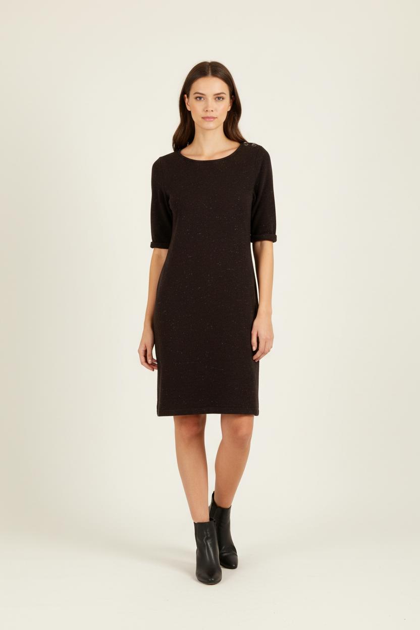 Robe Droite Noire - Taille S/36 de la marque Sessùn | PARAD29509 - Vendu par Paradigme - Image 1