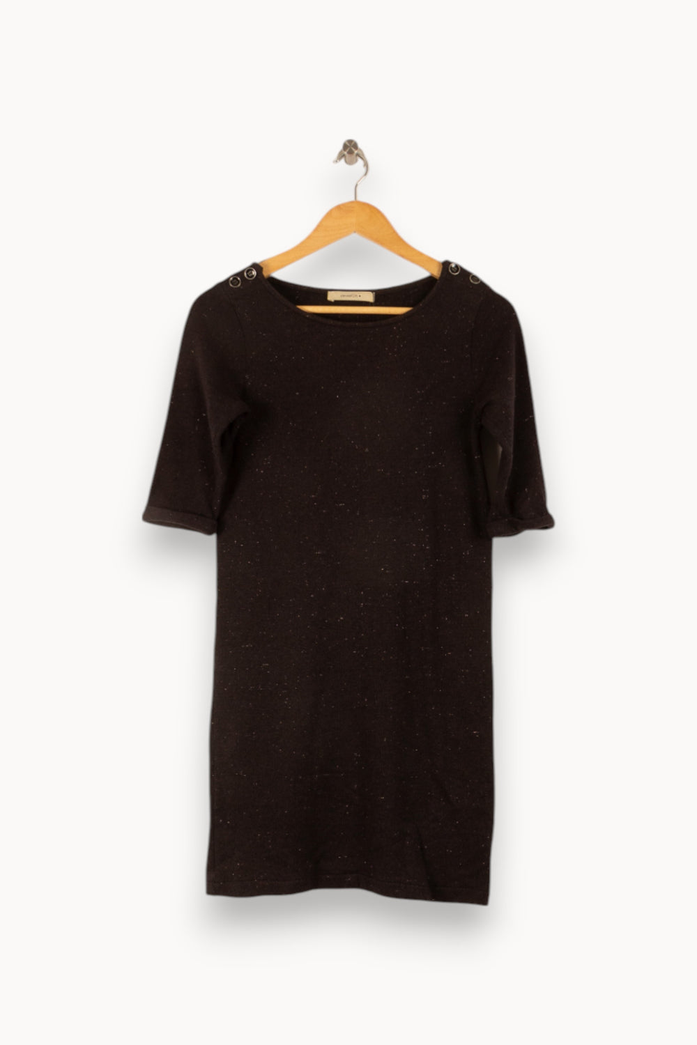 Robe Droite Noire - Taille S/36 de la marque Sessùn | PARAD29509 - Vendu par Paradigme - Image 2