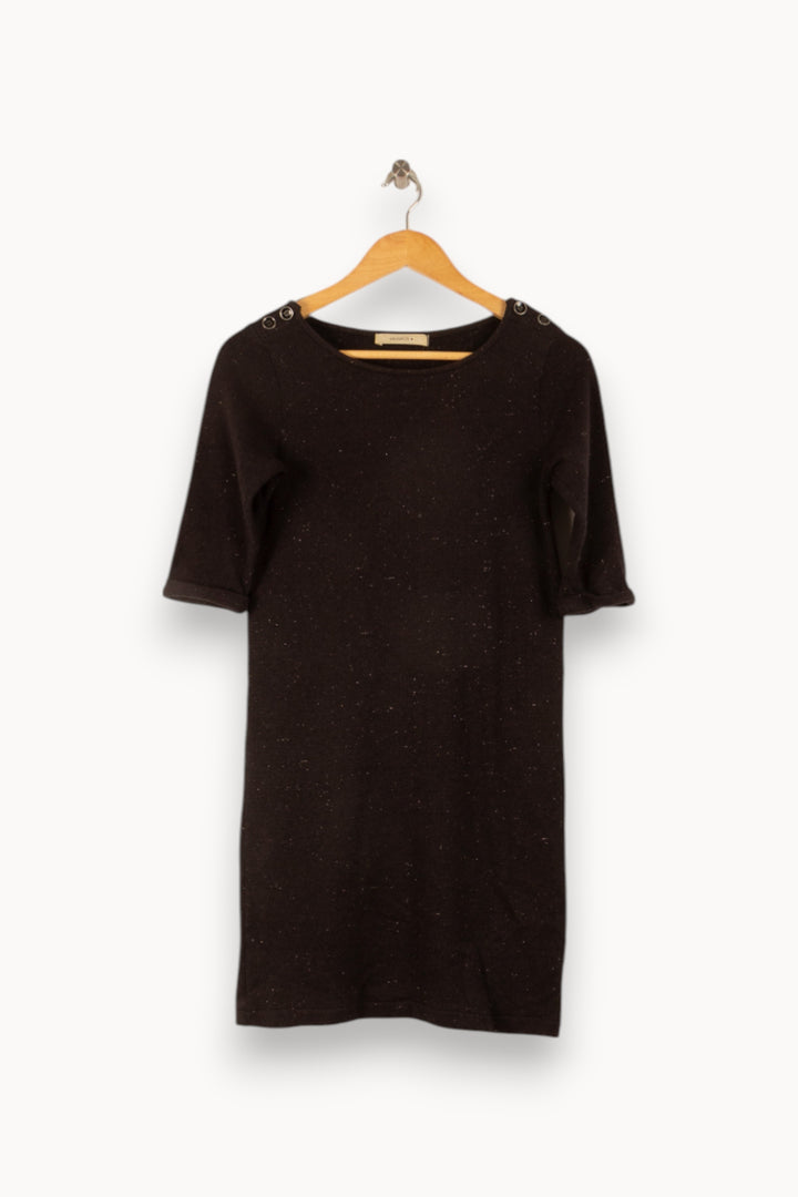 Robe Droite Noire - Taille S/36 de la marque Sessùn | PARAD29509 - Vendu par Paradigme - Image 2
