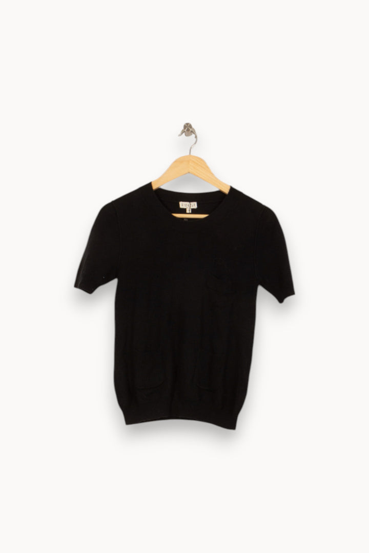 Pull Noir - Taille S/36 de la marque Claudie Pierlot | PARAD29512 - Vendu par Paradigme - Image 2