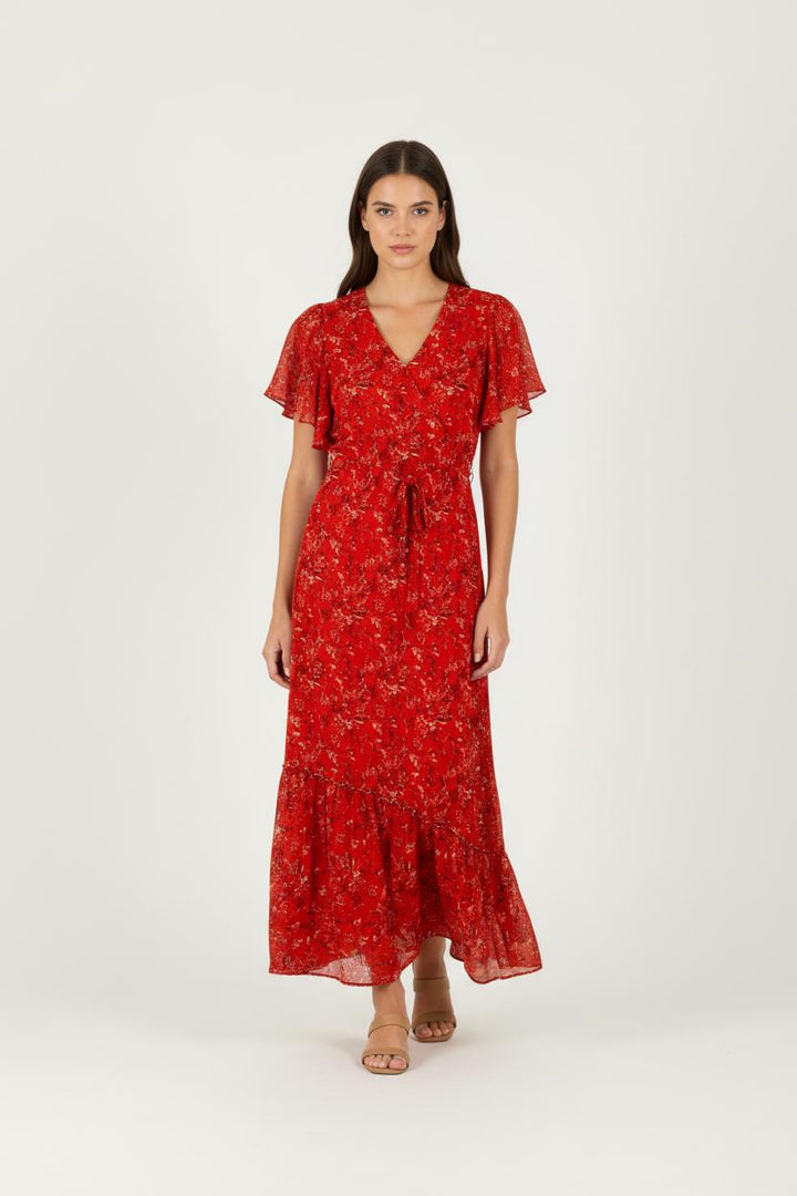 Robe longue rouge - Taille S/36