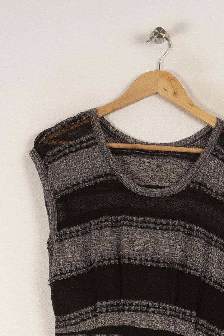 Robe grise et noire - Taille S/36 de la marque Bérénice | PARAD29548 - Vendu par Paradigme - Image 2