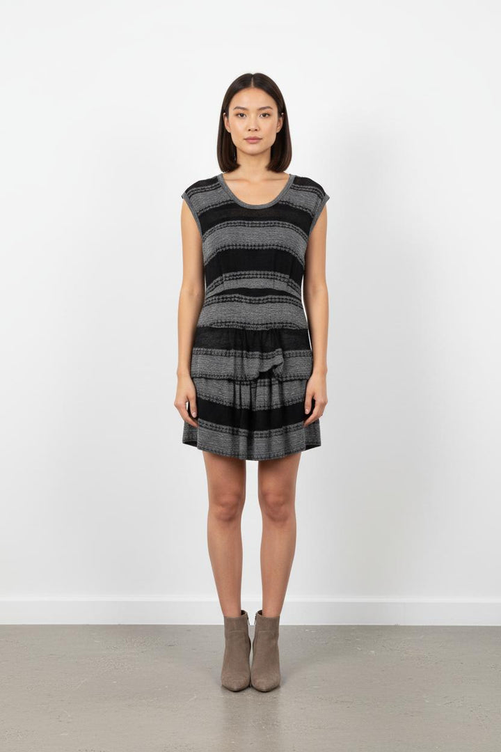 Robe grise et noire - Taille S/36