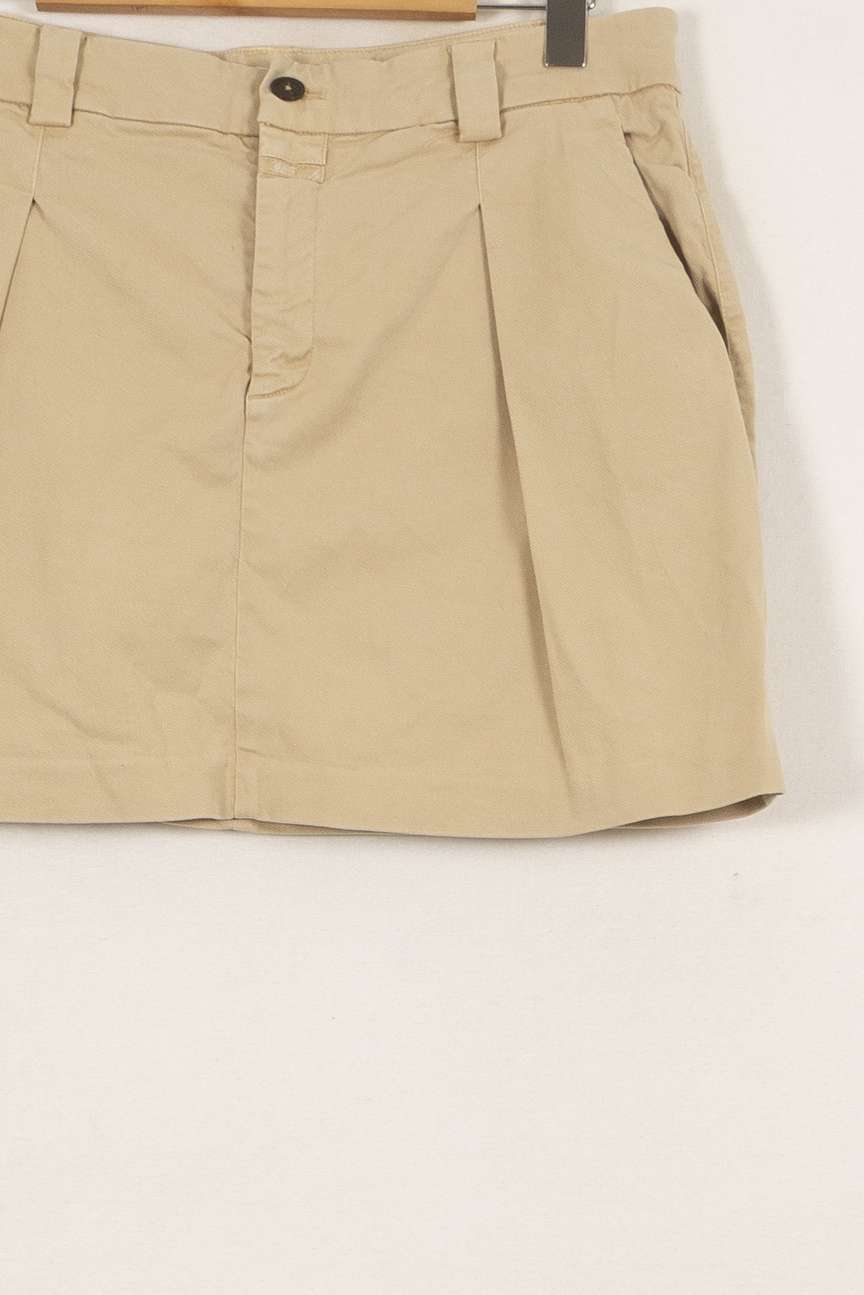 Jupe Courte Beige - Taille L/40 de la marque Closed | PARAD29549 - Vendu par Paradigme - Image 3