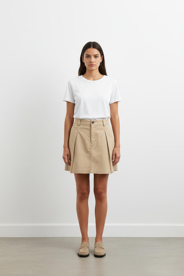 Jupe Courte Beige - Taille L/40