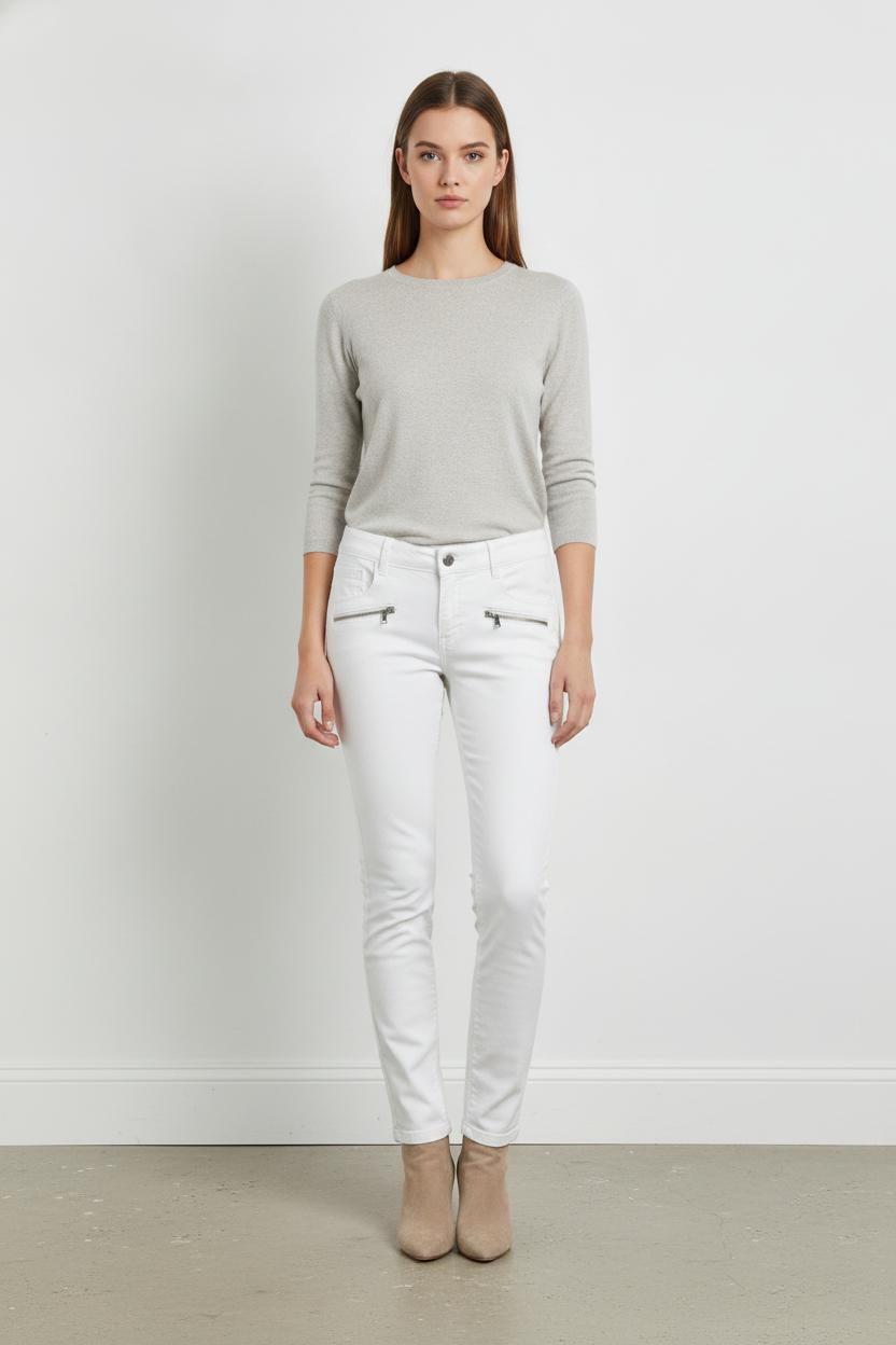 Jean Skinny Blanc - Taille S/36 de la marque ZAPA | PARAD29555 - Vendu par Paradigme - Image 1