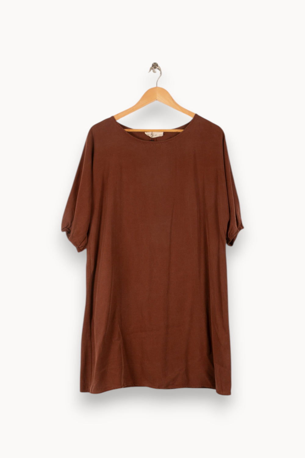 Robe Droite Marron - Taille S/36 de la marque American Vintage | PARAD29567 - Vendu par Paradigme - Image 2