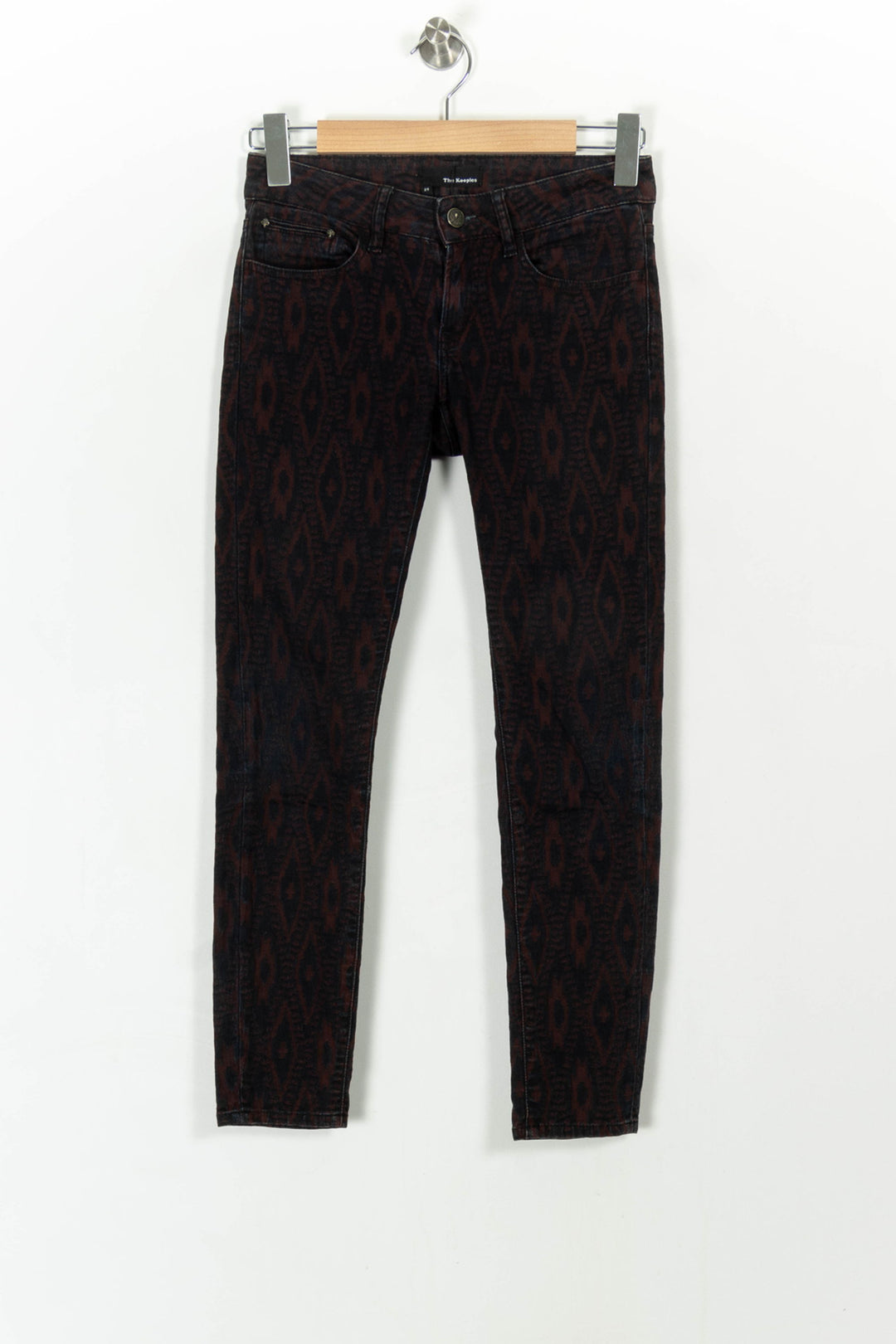 Jean Noir et Bordeaux - Taille XS/34 de la marque The Kooples | PARAD29568 - Vendu par Paradigme - Image 2