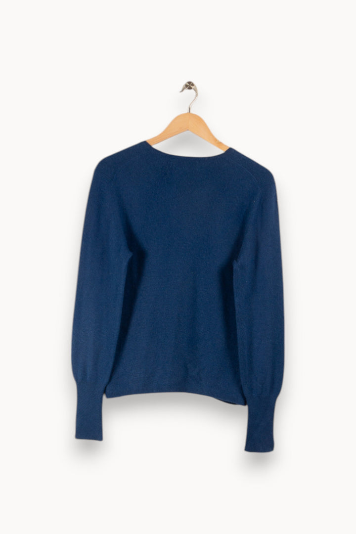 Pull en cachemire bleu - Taille XL/42