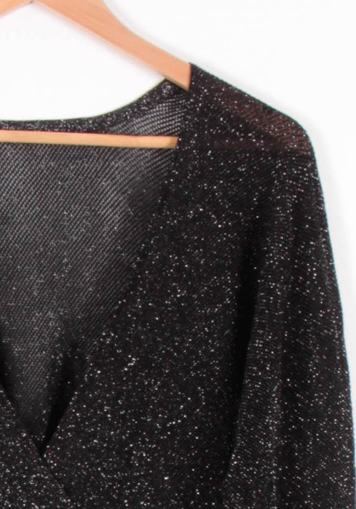 Cache-cœur Noir - Taille S/36 de la marque Maje | PARAD29628 - Vendu par Paradigme - Image 3