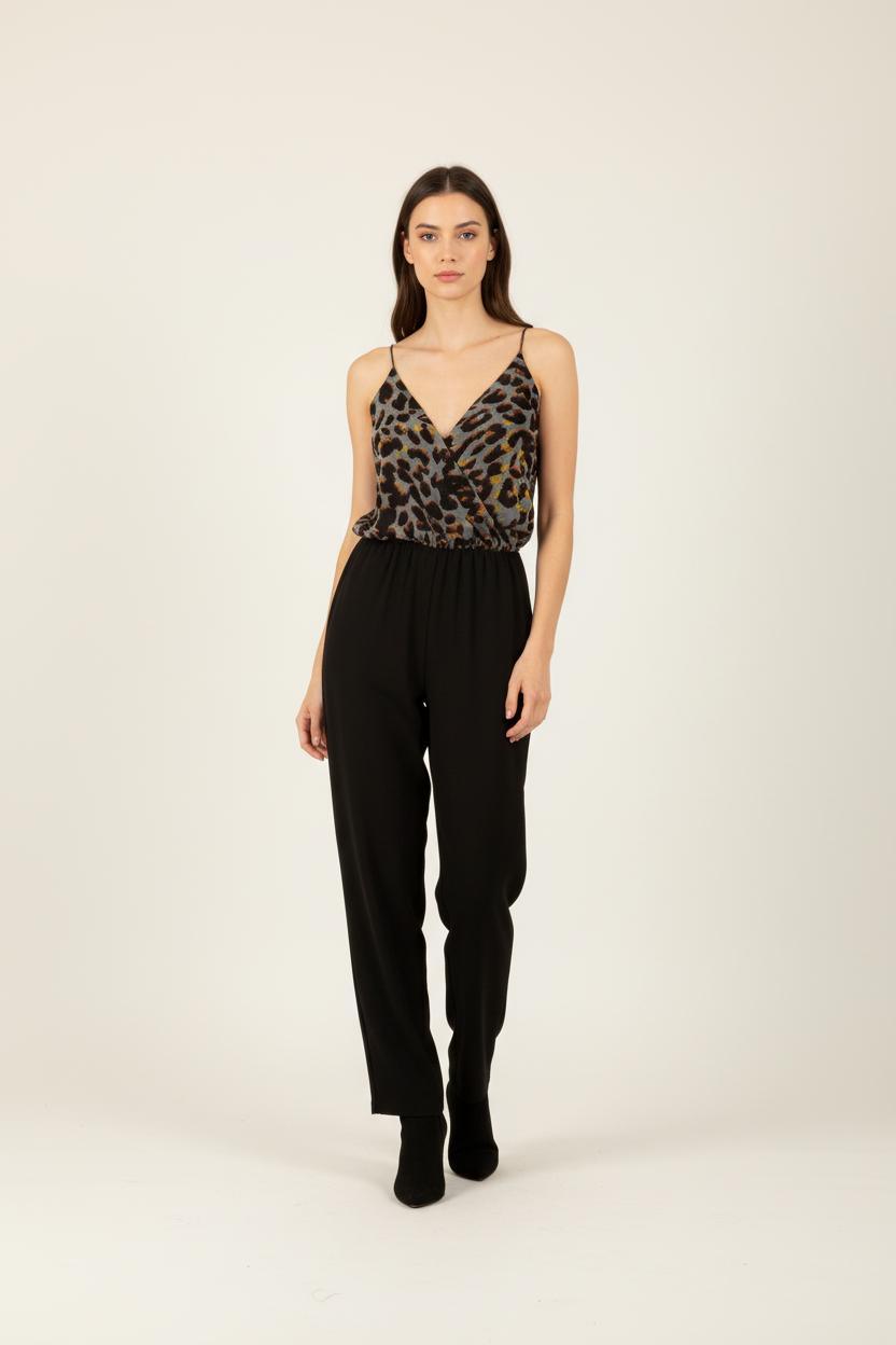 Combinaison noire à motifs - Taille L/40