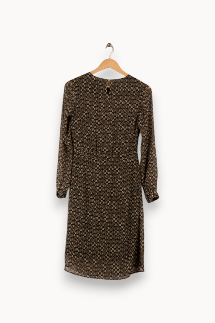 Robe noire à motifs - Taille S/36 de la marque Sézane | PARAD29645 - Vendu par Paradigme - Image 2