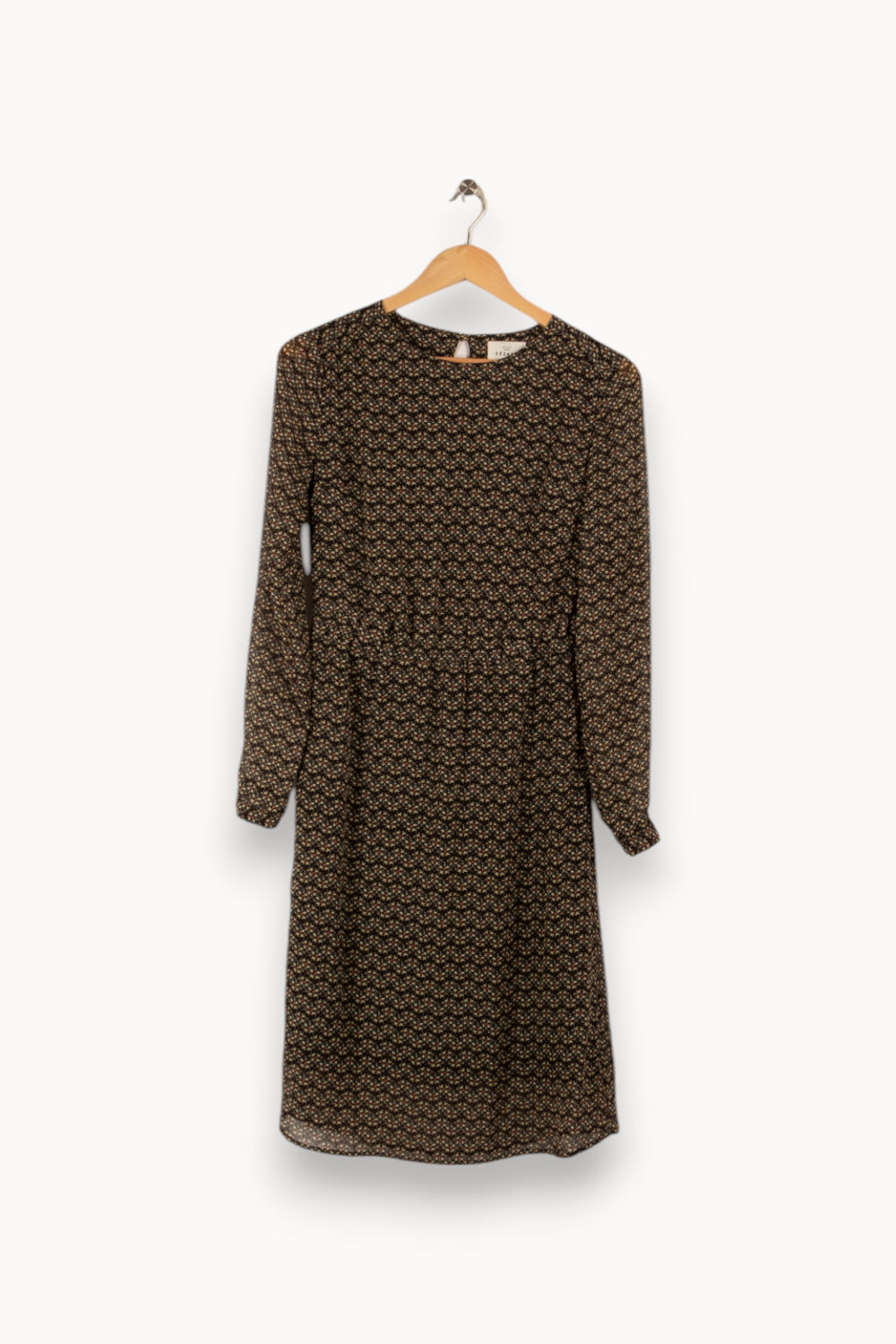 Robe noire à motifs - Taille S/36 de la marque Sézane | PARAD29645 - Vendu par Paradigme - Image 3