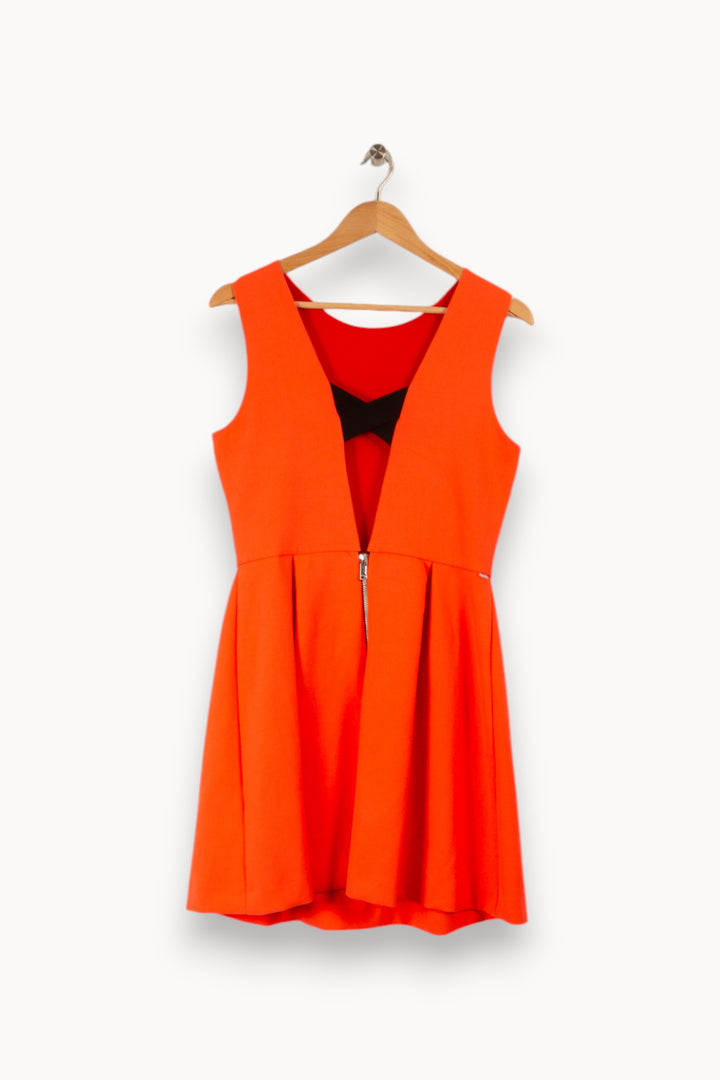 Robe rouge-orange fluo - Taille M/38 de la marque IKKS | PARAD29650 - Vendu par Paradigme - Image 2