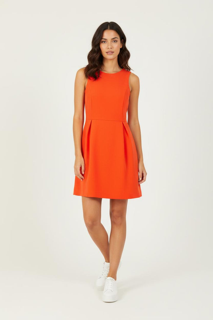 Robe rouge-orange fluo - Taille M/38