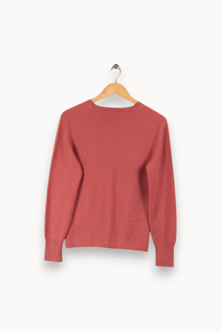 Pull en cachemire rose - Taille XL/42