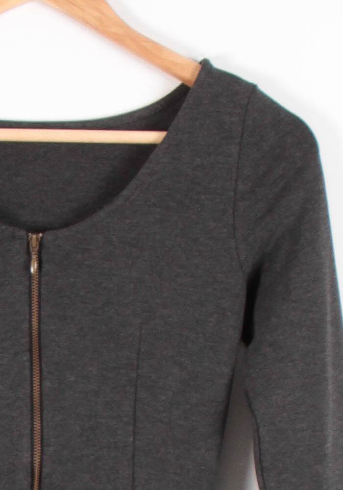 Robe Courte Grise - Taille XS/34 de la marque IKKS | PARAD29751 - Vendu par Paradigme - Image 3