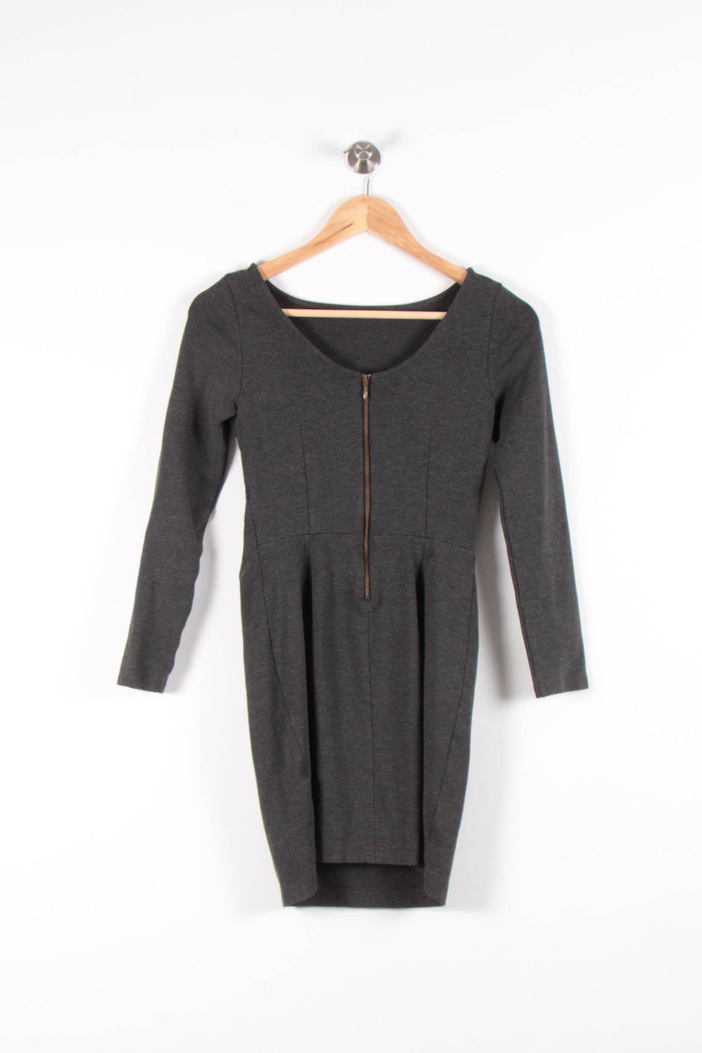 Robe Courte Grise - Taille XS/34 de la marque IKKS | PARAD29751 - Vendu par Paradigme - Image 2
