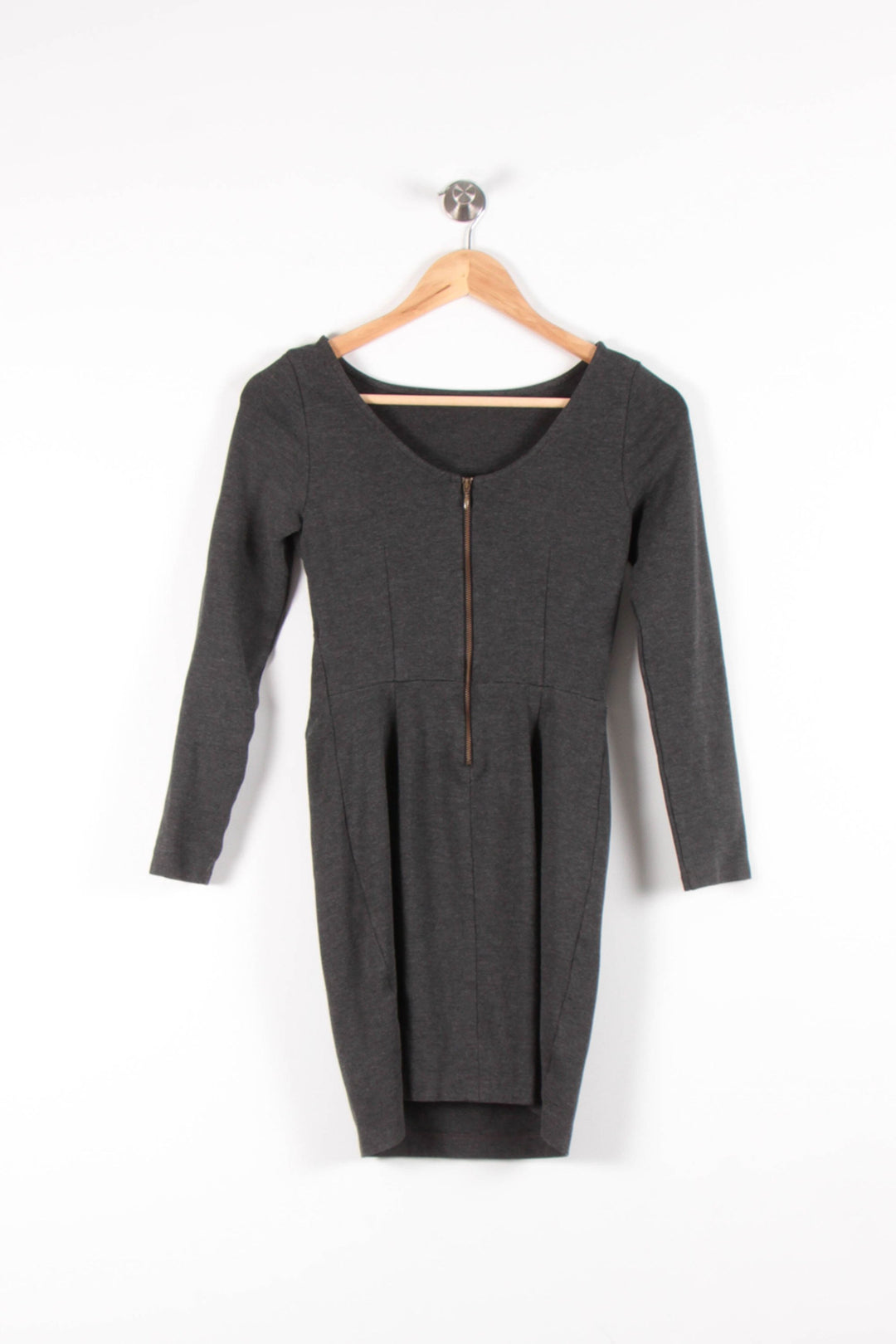 Robe Courte Grise - Taille XS/34 de la marque IKKS | PARAD29751 - Vendu par Paradigme - Image 2