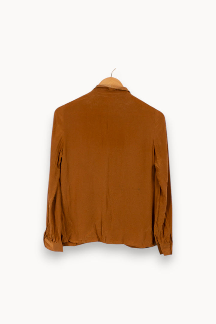 Blouse marron - Taille XS/34 de la marque Sézane | PARAD29819 - Vendu par Paradigme - Image 3