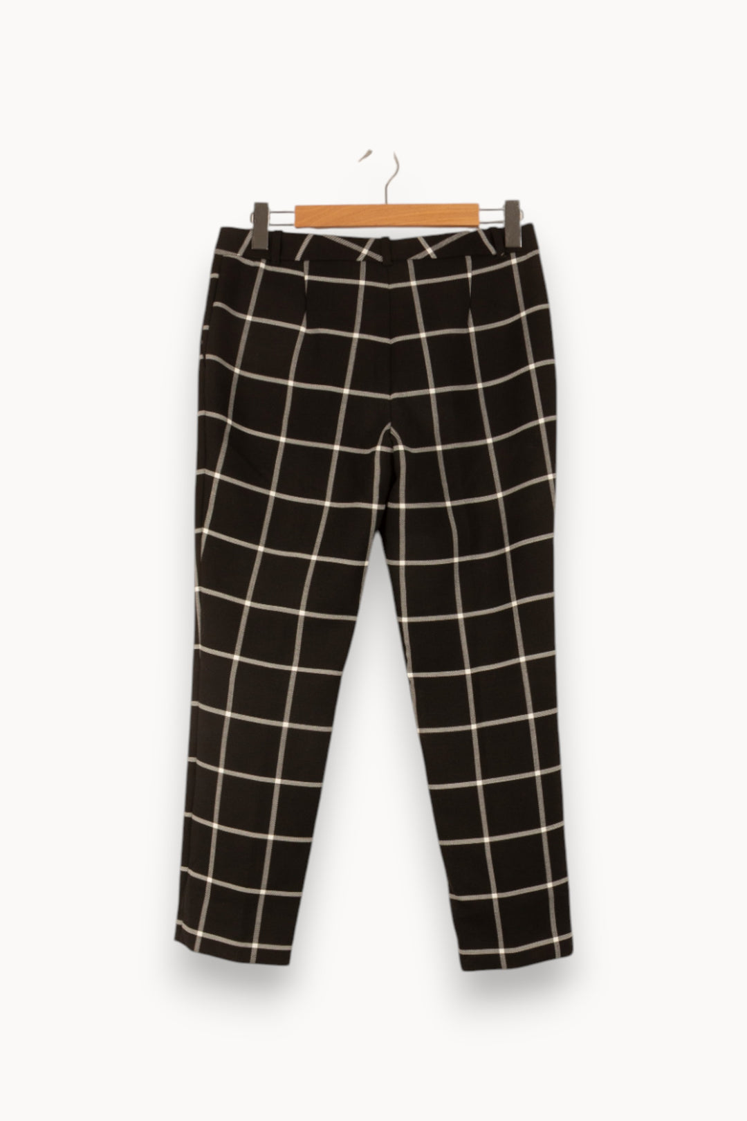 Pantalon À Carreaux Noir et Blanc - Taille L/40 de la marque Caroll | PARAD29934 - Vendu par Paradigme - Image 4
