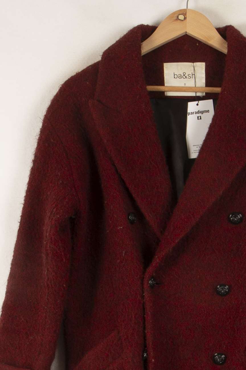 Manteau Bordeaux - Taille M/38 de la marque ba&sh | PARAD31008 - Vendu par Paradigme - Image 3