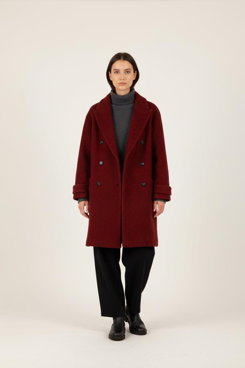 Manteau Bordeaux - Taille M/38 de la marque ba&sh | PARAD31008 - Vendu par Paradigme - Image 1