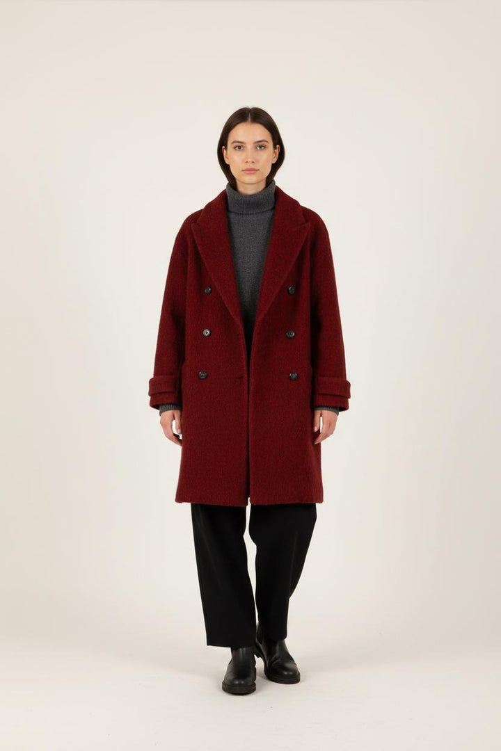Manteau Bordeaux - Taille M/38 de la marque ba&sh | PARAD31008 - Vendu par Paradigme - Image 1