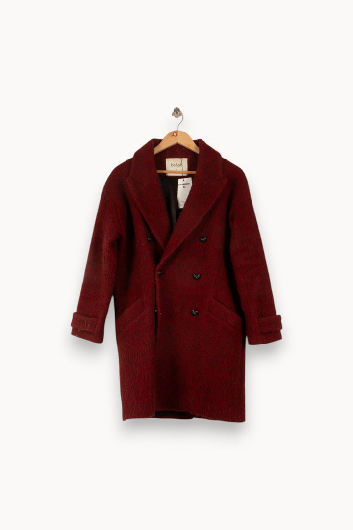 Manteau Bordeaux - Taille M/38 de la marque ba&sh | PARAD31008 - Vendu par Paradigme - Image 2