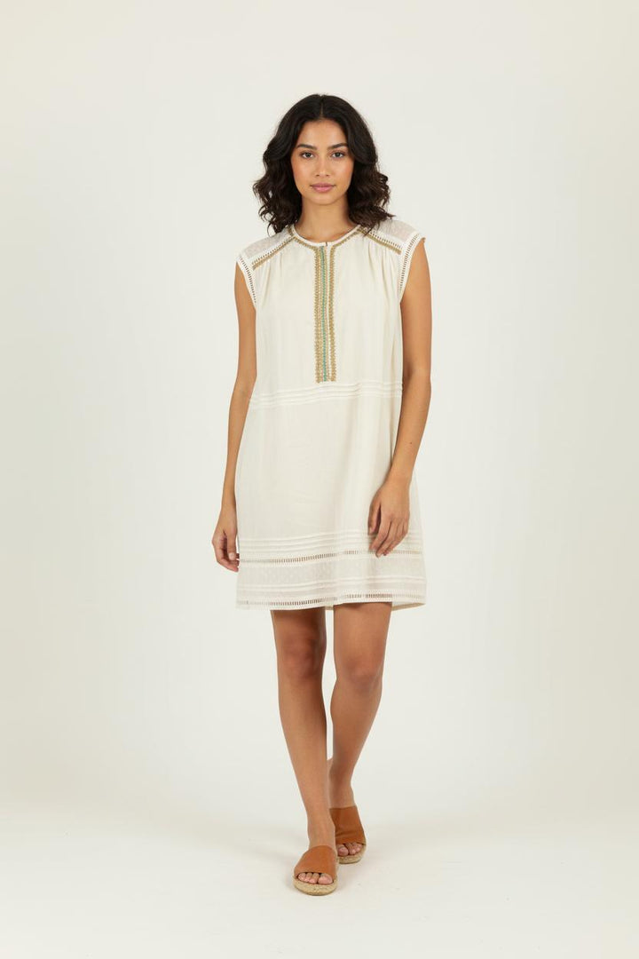 Robe blanche avec détails - Taille L/40