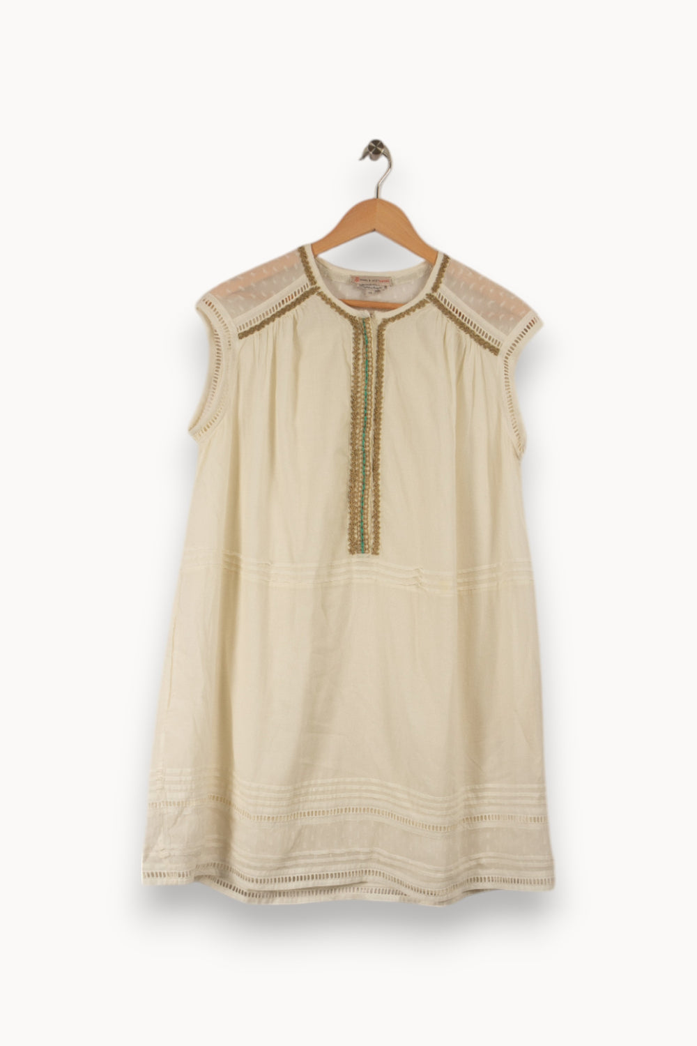 Robe blanche avec détails - Taille L/40 de la marque Paul & Joe Sister | PARAD31015 - Vendu par Paradigme - Image 3