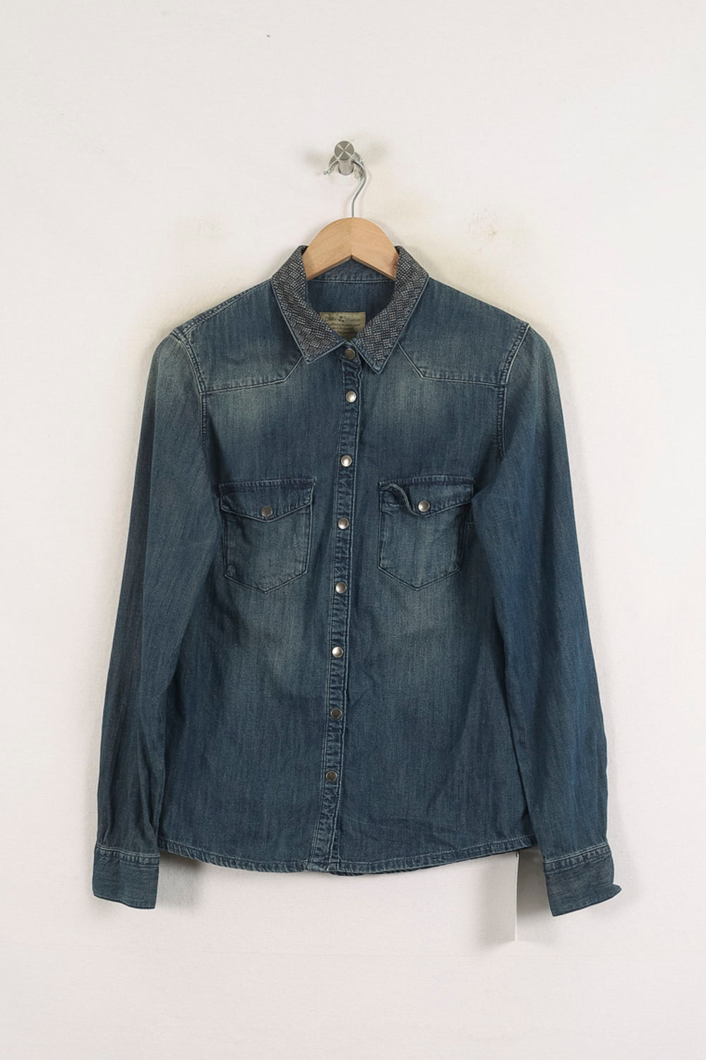 Chemise en Jean Bleue - Taille M/38 de la marque IKKS | PARAD31020 - Vendu par Paradigme - Image 2