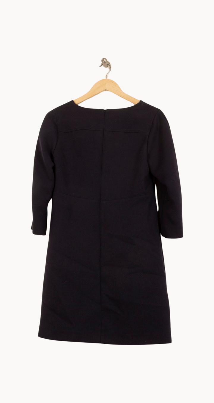 Robe Droite Bleue - Taille M/38 de la marque Caroll | PARAD31022 - Vendu par Paradigme - Image 4