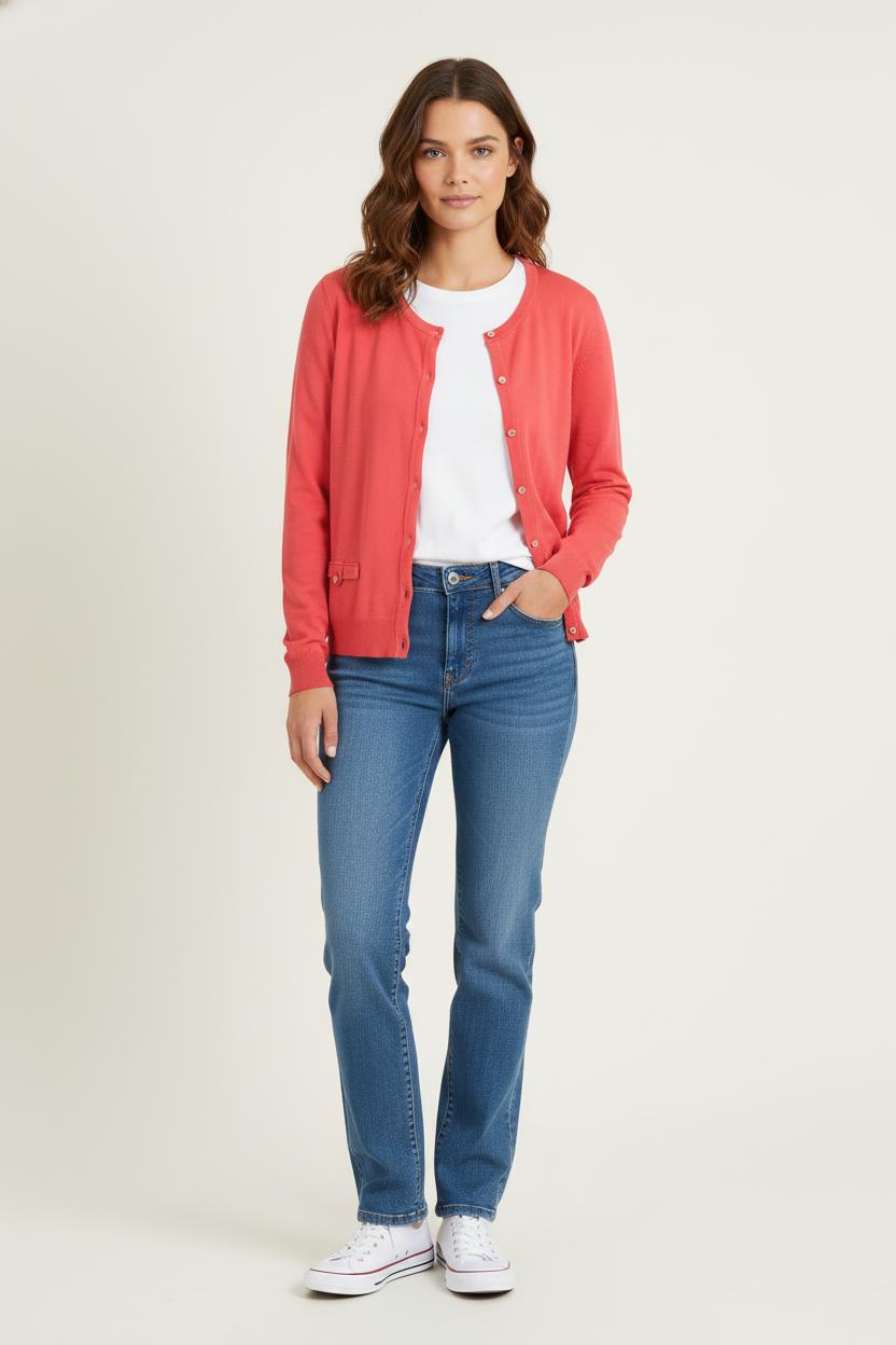 Cardigan Rose - Taille S/36 de la marque Tara Jarmon | PARAD31029 - Vendu par Paradigme - Image 1