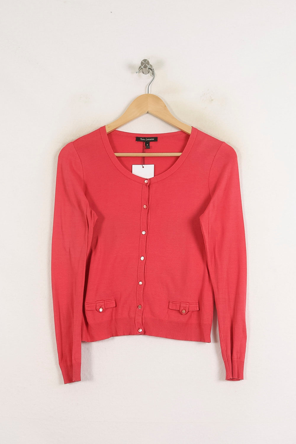 Cardigan Rose - Taille S/36 de la marque Tara Jarmon | PARAD31029 - Vendu par Paradigme - Image 2