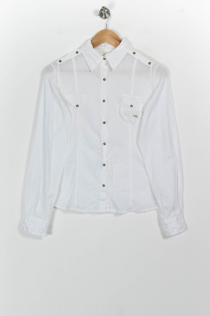 Chemise Blanche - Taille M/38 de la marque IKKS | PARAD31031 - Vendu par Paradigme - Image 2