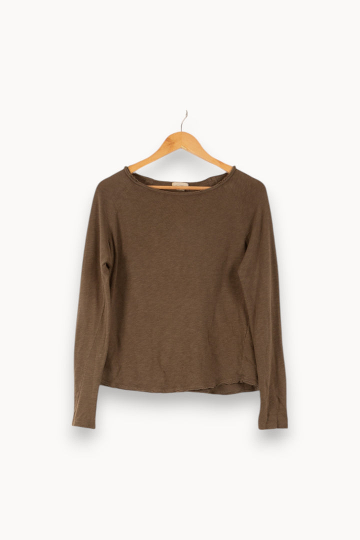 Sweatshirt Marron - Taille S/36 de la marque American Vintage | PARAD31033 - Vendu par Paradigme - Image 2