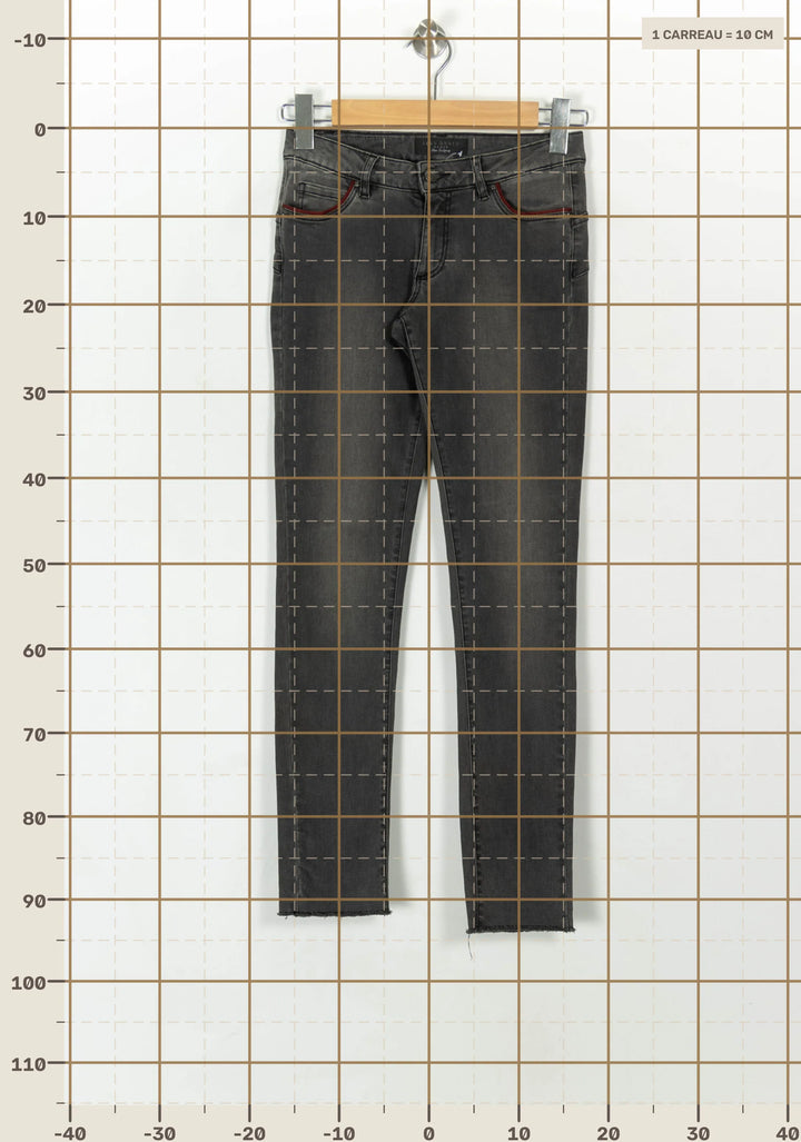 Jean Gris - Taille XS/34 de la marque IKKS | PARAD31034 - Vendu par Paradigme - Image 4