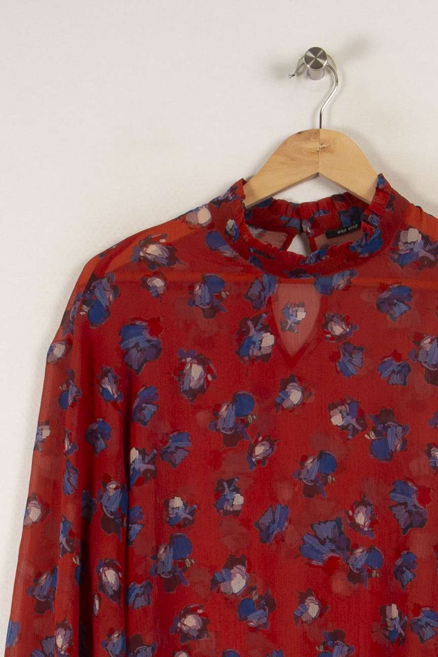 Blouse rouge - Taille M/38 de la marque One Step | PARAD31038 - Vendu par Paradigme - Image 2