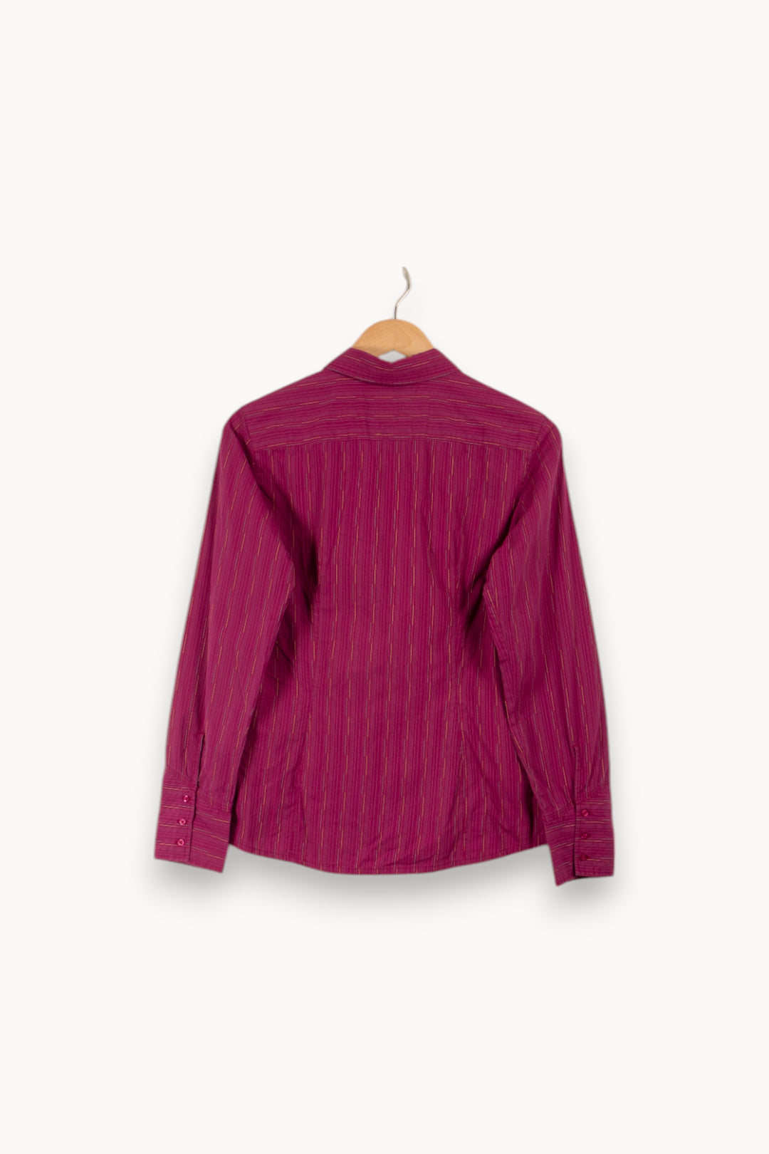 Chemise violette rayée - Taille L/40 de la marque Aigle | PARAD31043 - Vendu par Paradigme - Image 2
