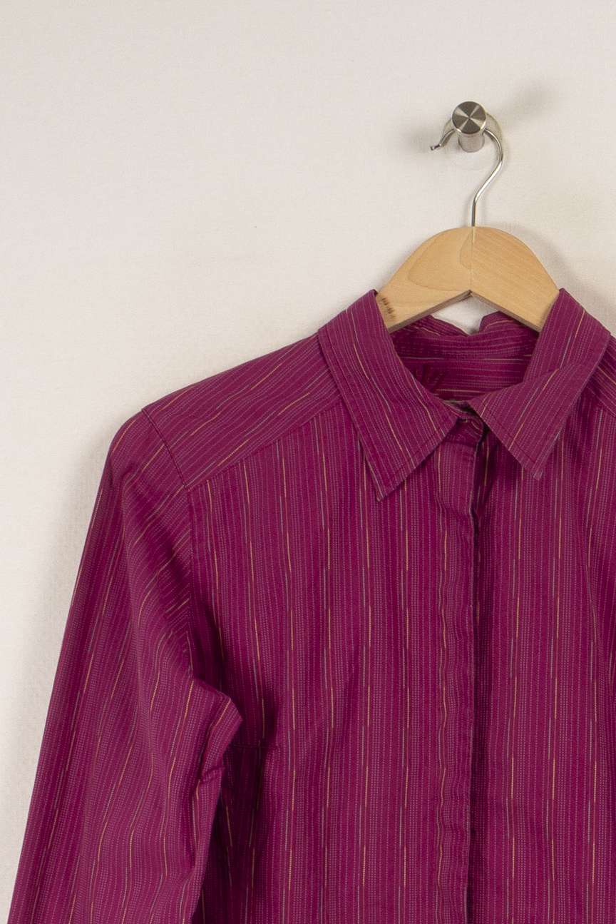 Chemise violette rayée - Taille L/40 de la marque Aigle | PARAD31043 - Vendu par Paradigme - Image 1