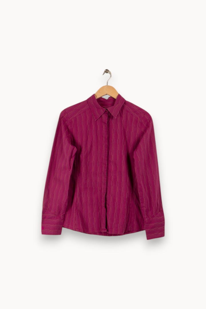 Chemise violette rayée - Taille L/40 de la marque Aigle | PARAD31043 - Vendu par Paradigme - Image 3