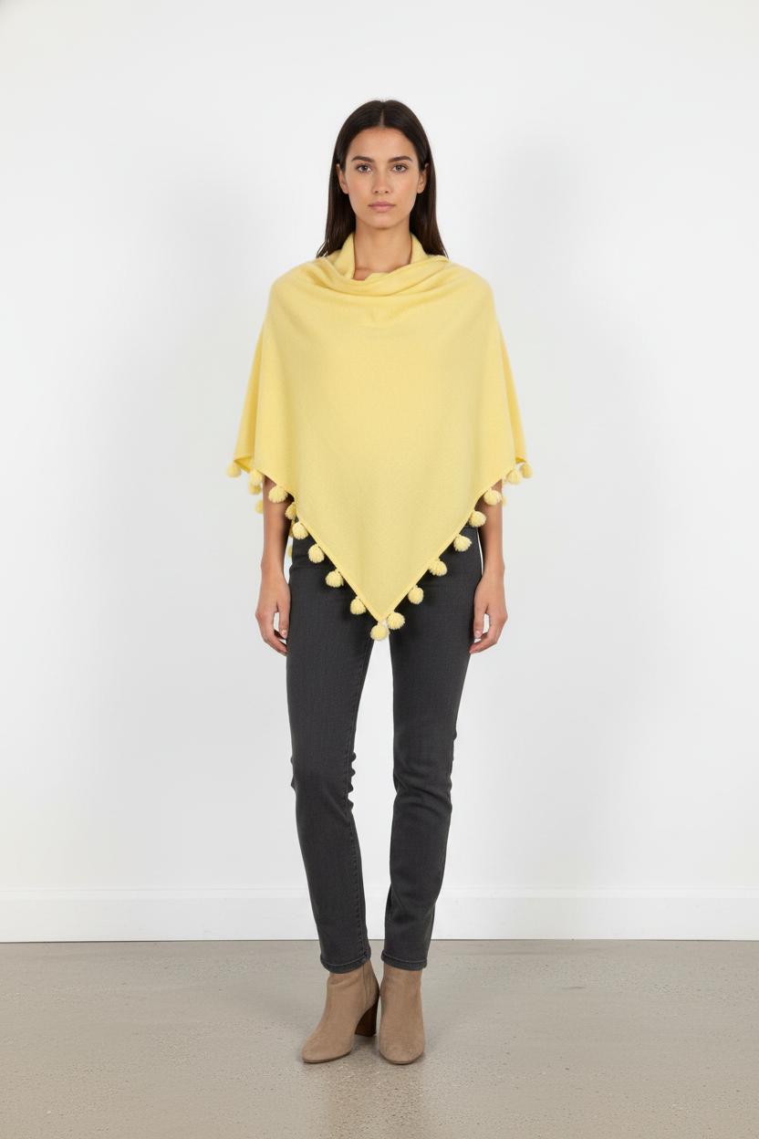 Poncho 100% cashmere - Taille T.U.