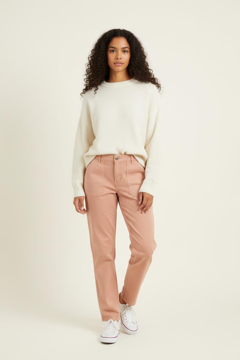 Pantalon Rose - Taille L/40 de la marque Sud express | PARAD31073 - Vendu par Paradigme - Image 1