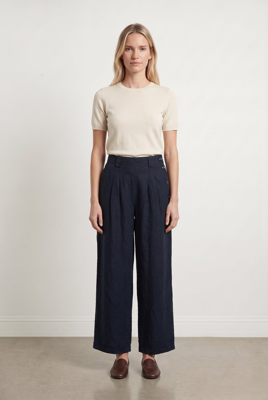 Pantalon Bleu Marine - Taille S/36 de la marque Des petits hauts | PARAD31081 - Vendu par Paradigme - Image 1