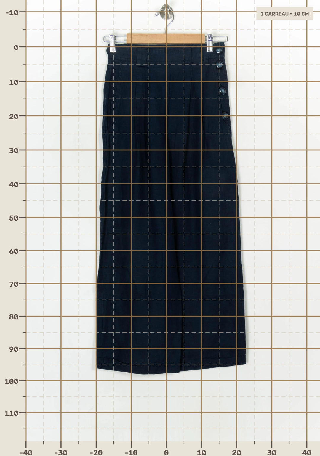 Pantalon Bleu Marine - Taille S/36 de la marque Des petits hauts | PARAD31081 - Vendu par Paradigme - Image 4