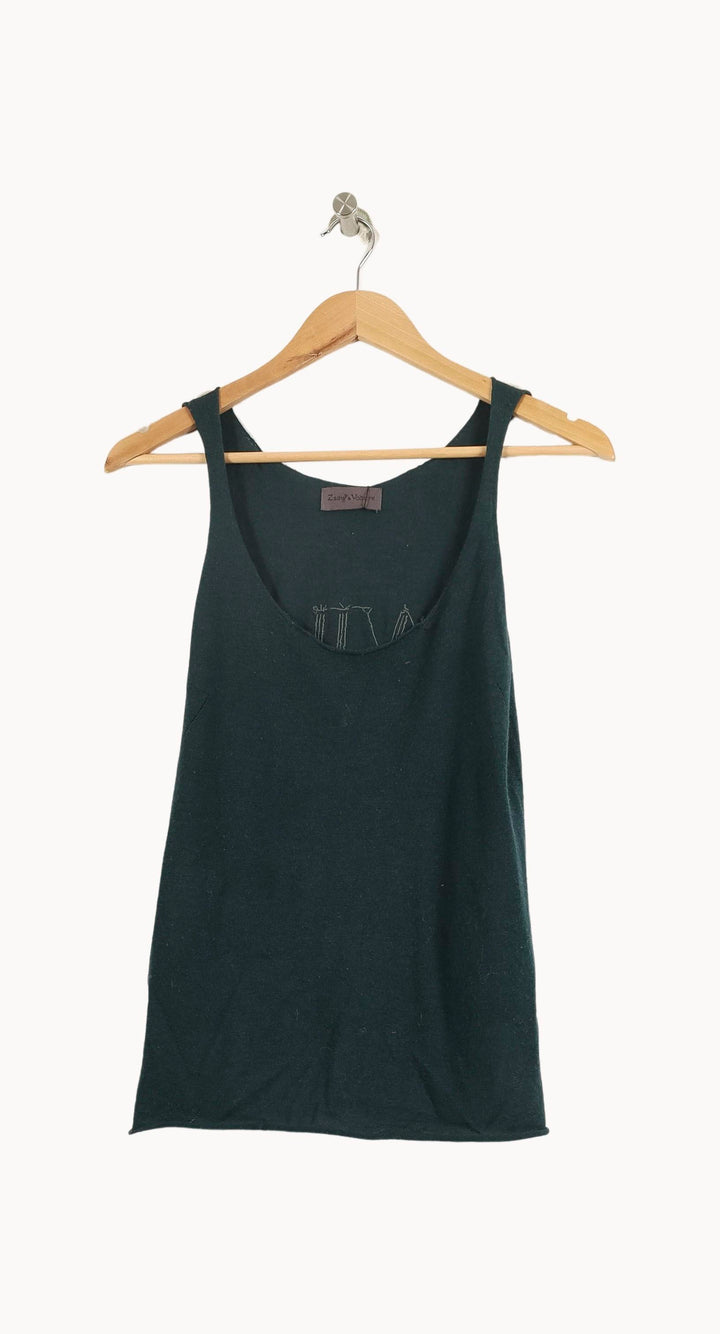 Débardeur Vert - Taille S/36 de la marque Zadig&Voltaire | PARAD31083 - Vendu par Paradigme - Image 2